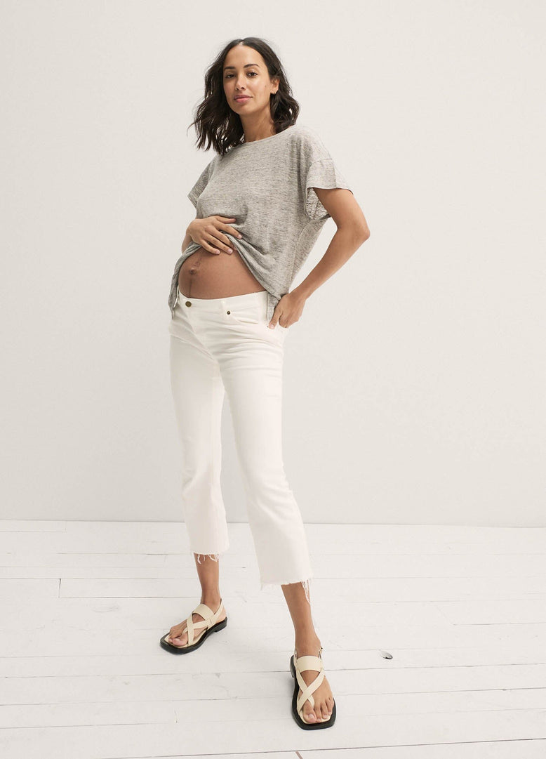 The Crop Maternity Jean