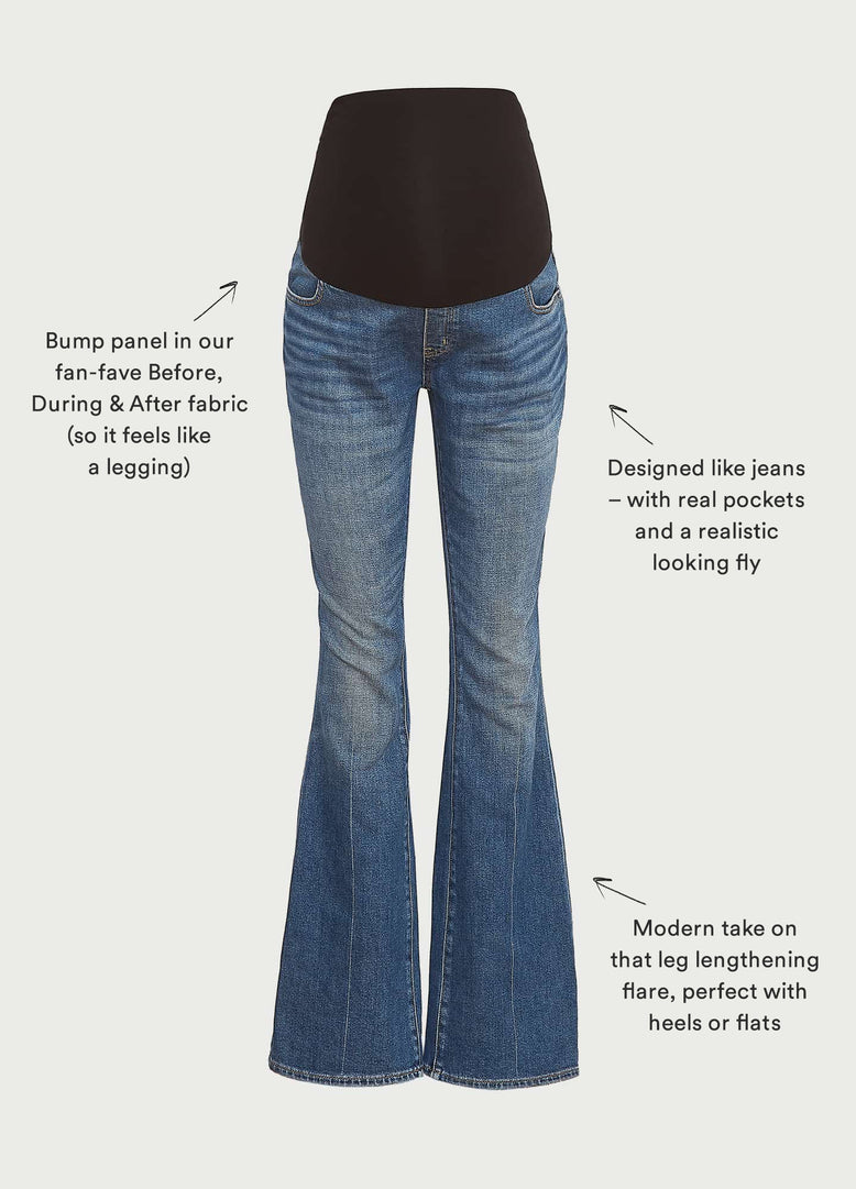 The Over The Bump Maternity Flare Jean