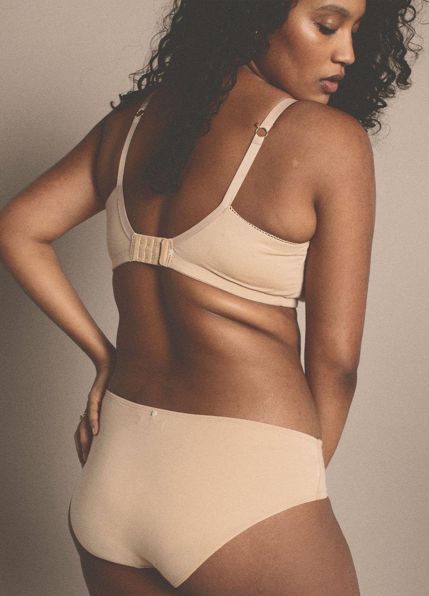 The Everyday Brief - Soft pink maternity briefs with delicate wildflower print, designed for pregnancy, nursing, and postpartum comfort.