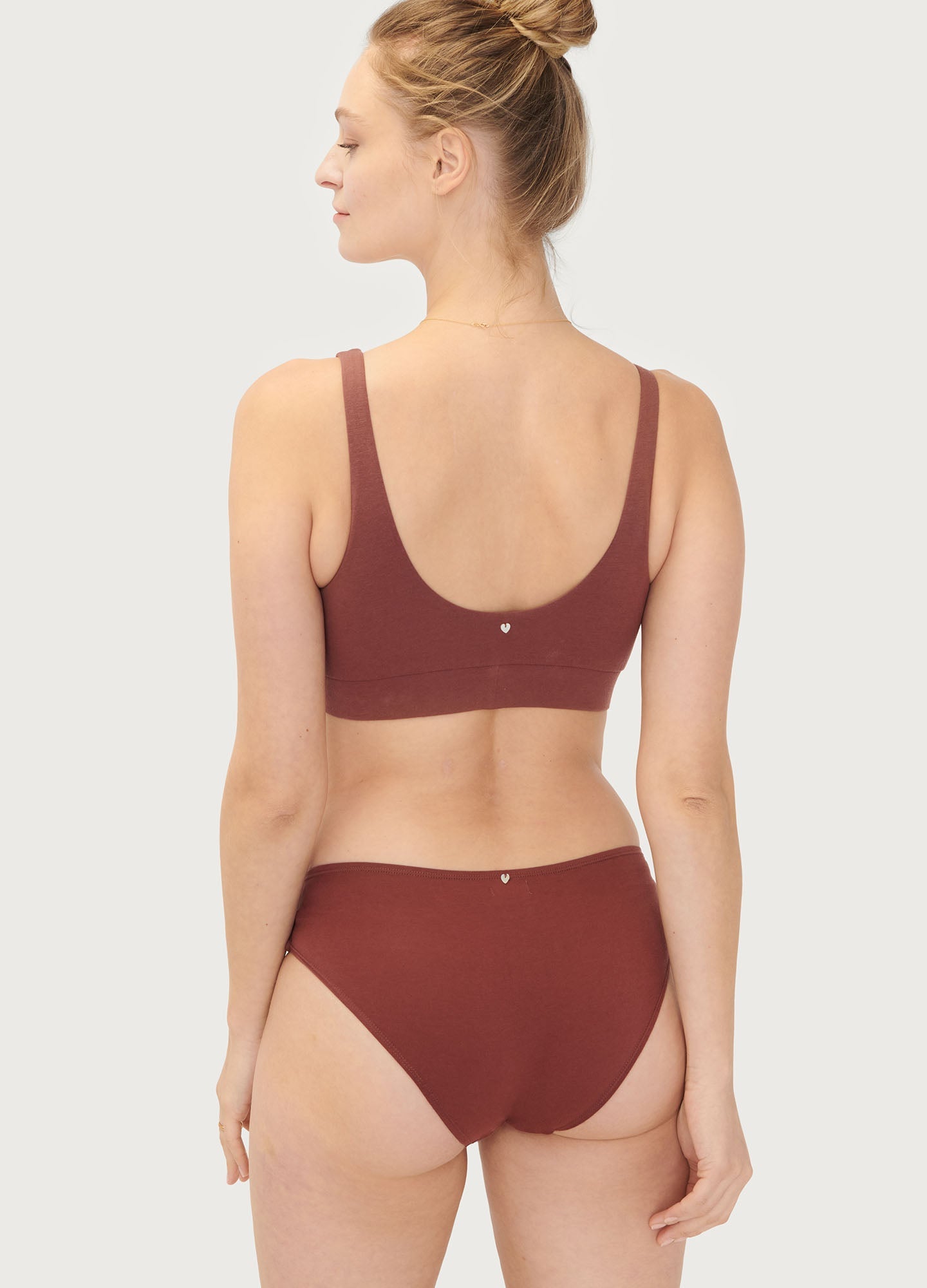 The Everyday Brief - Soft pink maternity briefs with delicate wildflower print, designed for pregnancy, nursing, and postpartum comfort.