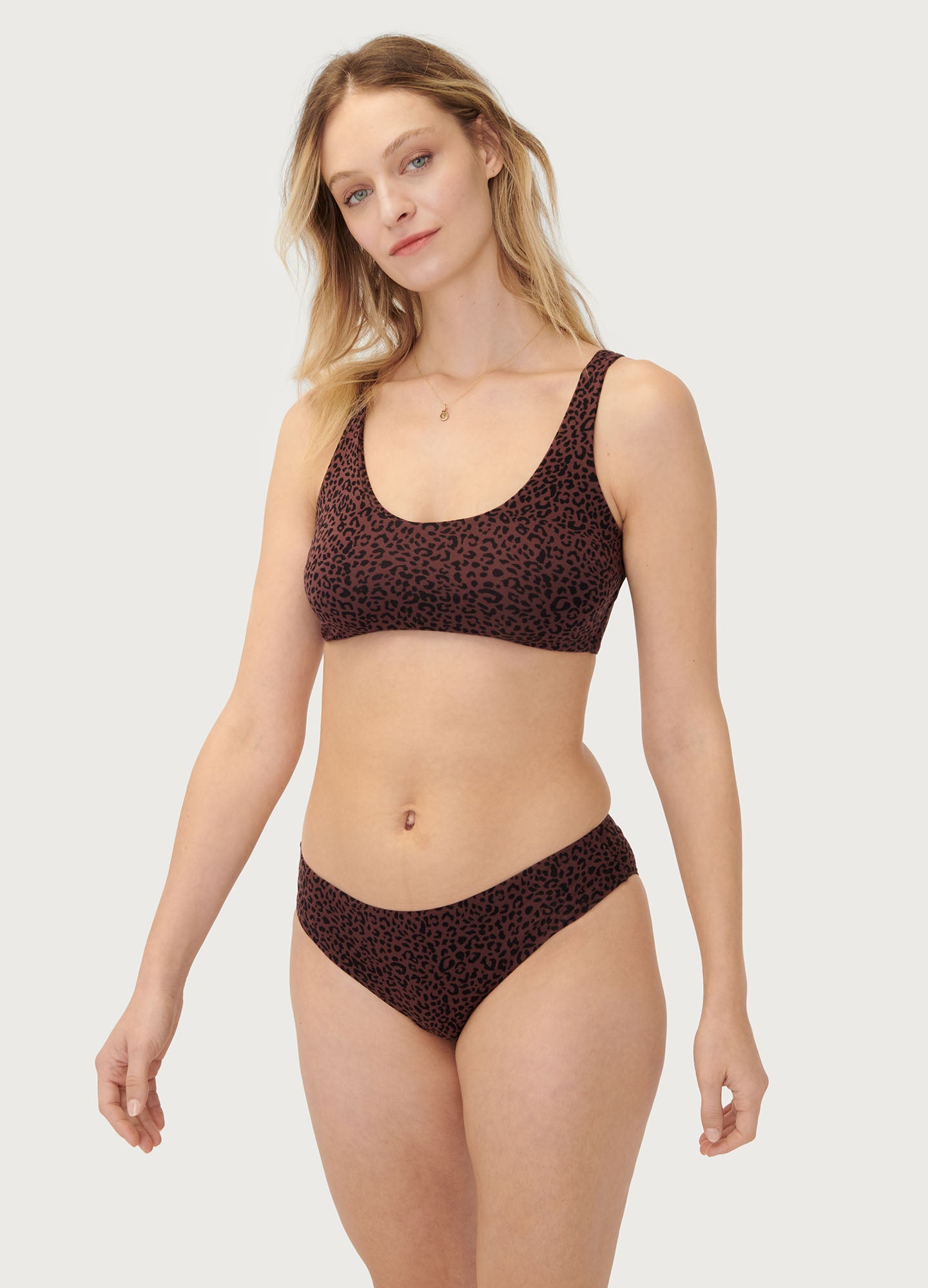 The Everyday Brief - Soft pink maternity briefs with delicate wildflower print, designed for pregnancy, nursing, and postpartum comfort.