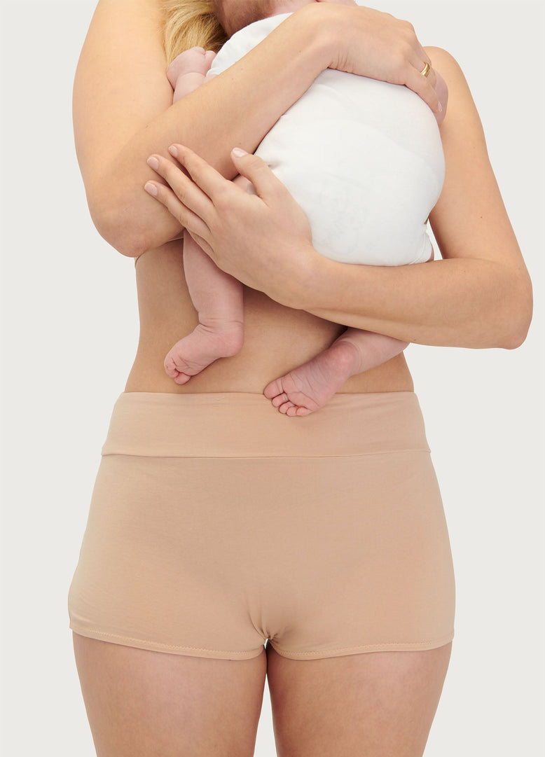 Nine-Button High-Waisted Postpartum Tummy Control Women's